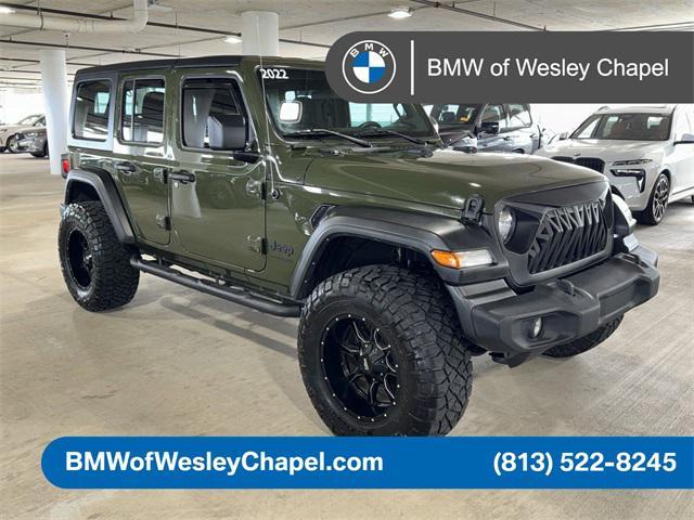 used 2022 Jeep Wrangler Unlimited car, priced at $28,500