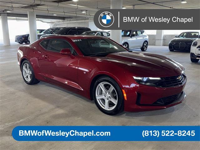 used 2021 Chevrolet Camaro car, priced at $22,200