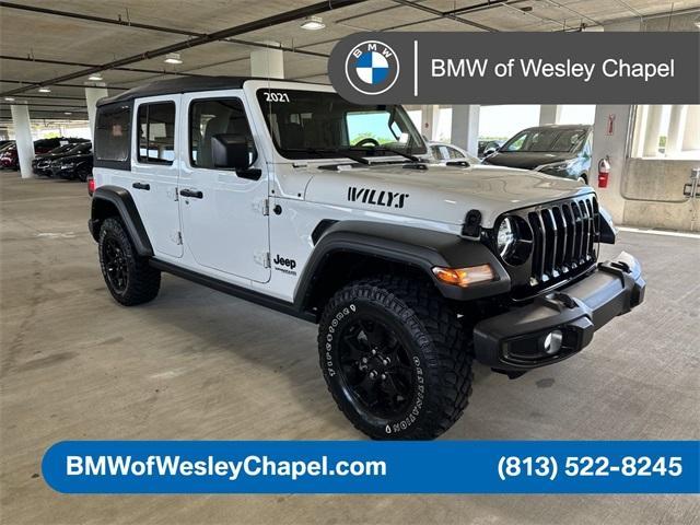 used 2021 Jeep Wrangler Unlimited car, priced at $31,300