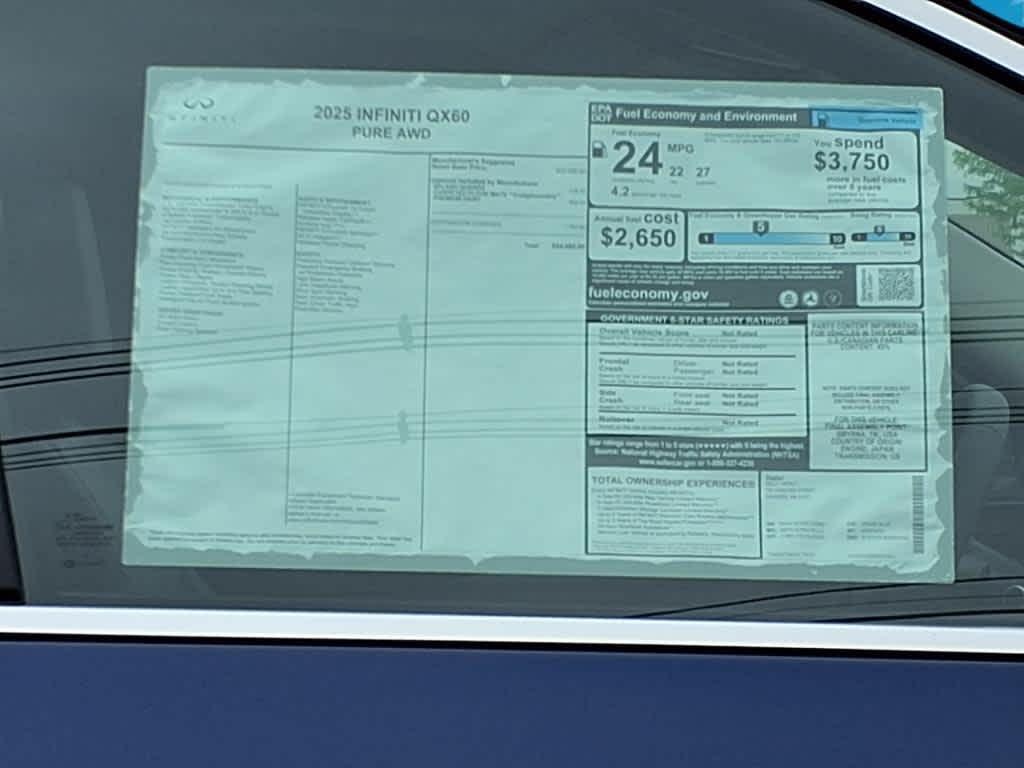 new 2025 INFINITI QX60 car, priced at $53,841