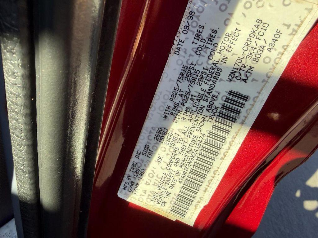 used 1999 Toyota Tacoma car, priced at $12,995