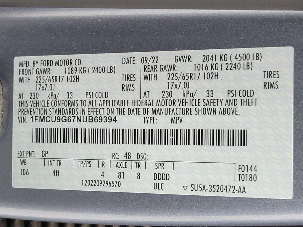 used 2022 Ford Escape car, priced at $20,919