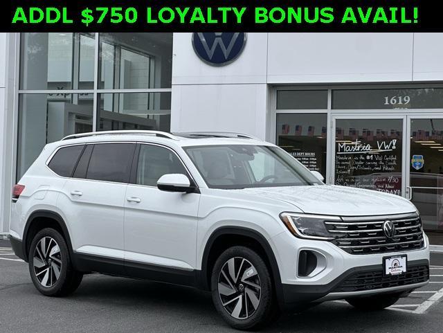 new 2025 Volkswagen Atlas car, priced at $45,577