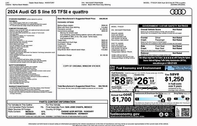 used 2024 Audi Q5 e car, priced at $46,892