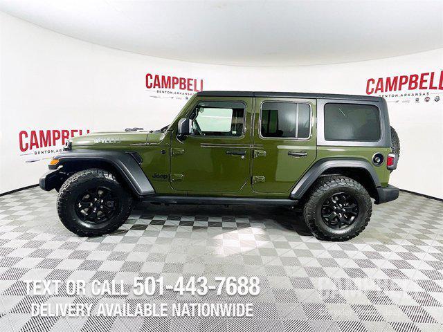 used 2021 Jeep Wrangler car, priced at $33,217