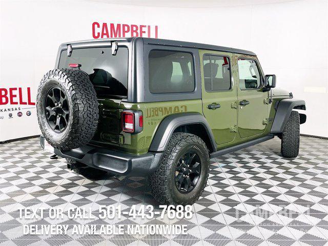 used 2021 Jeep Wrangler car, priced at $33,217