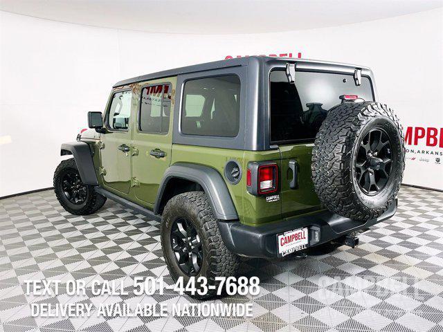 used 2021 Jeep Wrangler car, priced at $33,217