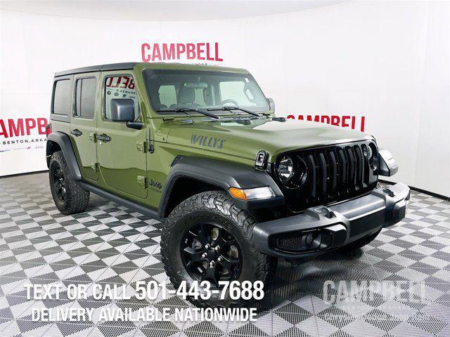 used 2021 Jeep Wrangler car, priced at $33,596