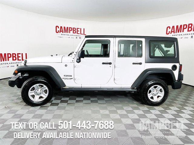 used 2018 Jeep Wrangler JK Unlimited car, priced at $19,221