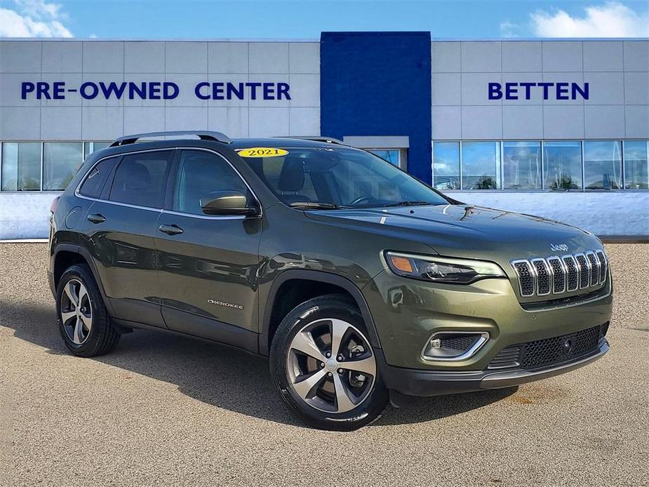 used 2021 Jeep Cherokee car, priced at $25,126