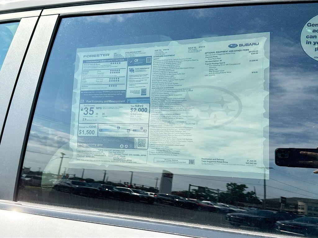 new 2025 Subaru Forester Hybrid car, priced at $41,383
