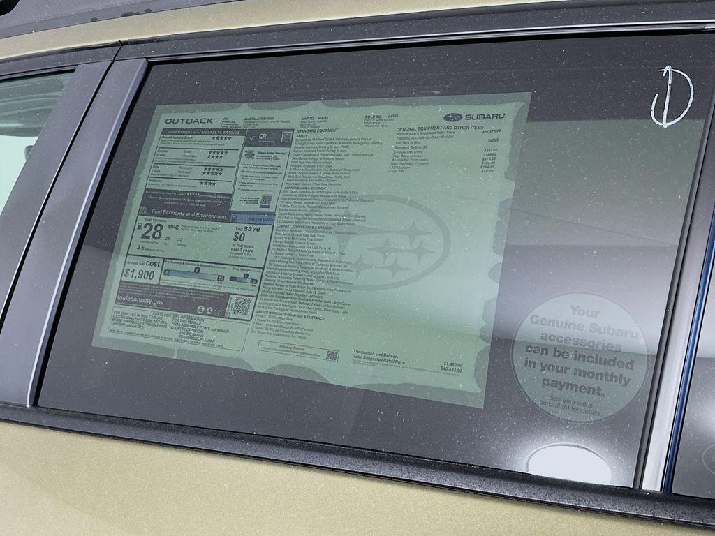 new 2025 Subaru Outback car, priced at $37,803