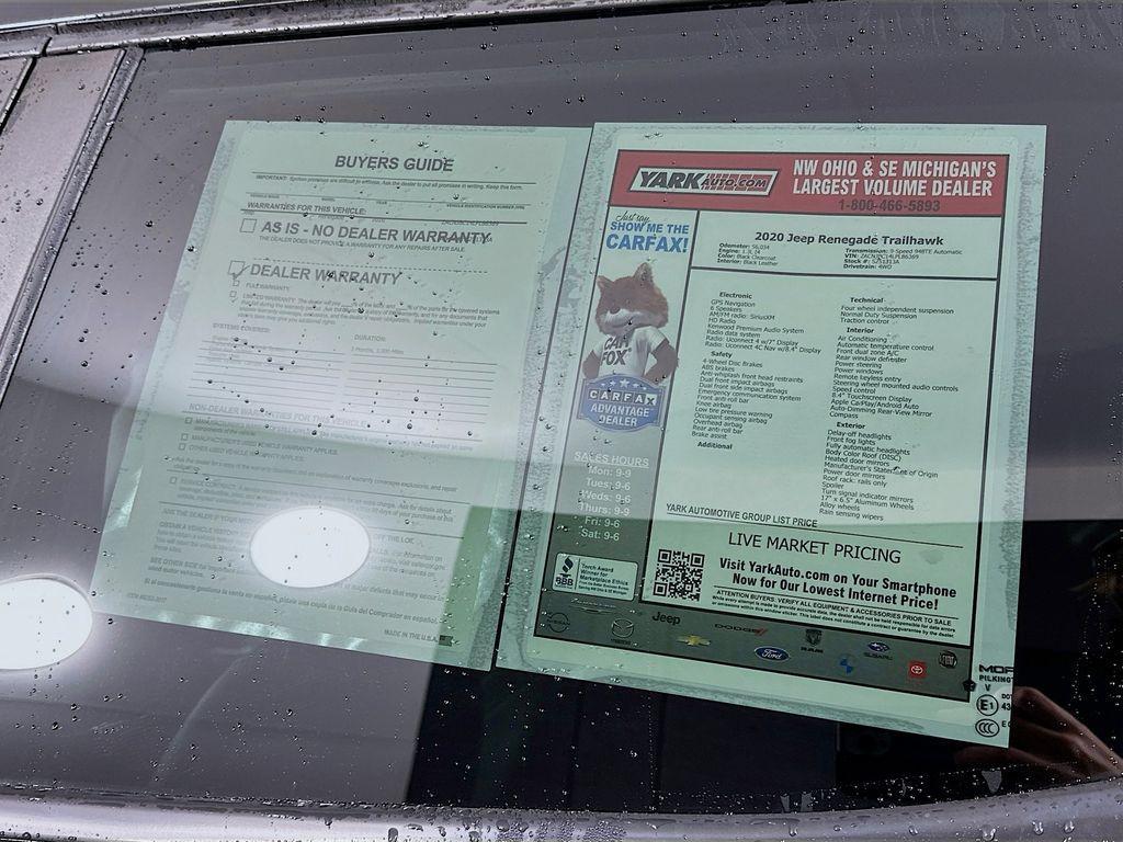 used 2020 Jeep Renegade car, priced at $17,212