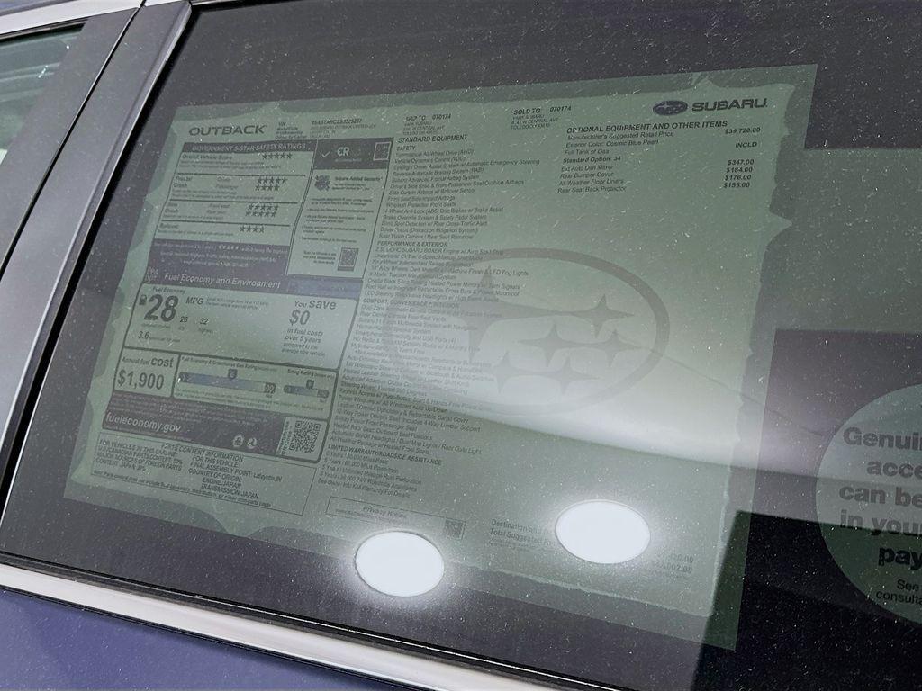 new 2025 Subaru Outback car, priced at $39,240