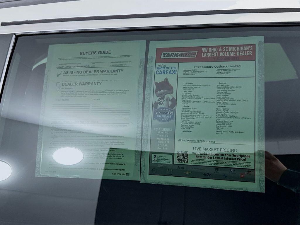 used 2023 Subaru Outback car, priced at $27,325