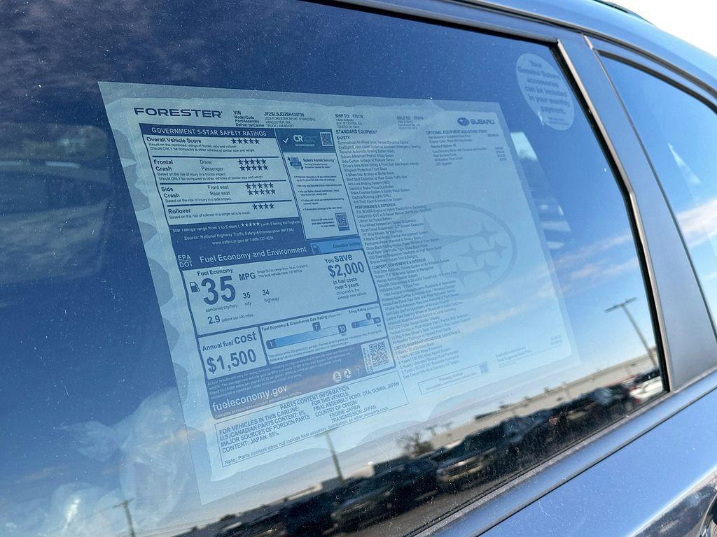 new 2025 Subaru Forester Hybrid car, priced at $39,925