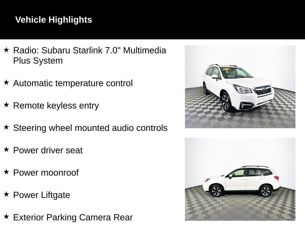 used 2018 Subaru Forester car, priced at $17,684
