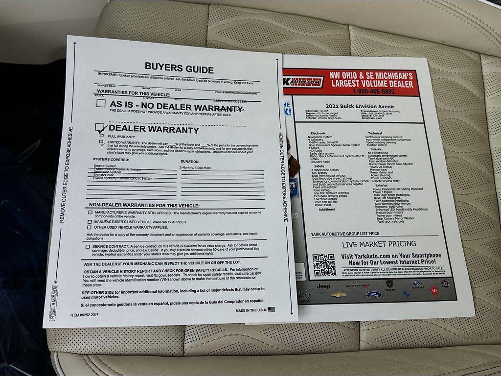 used 2021 Buick Envision car, priced at $24,997