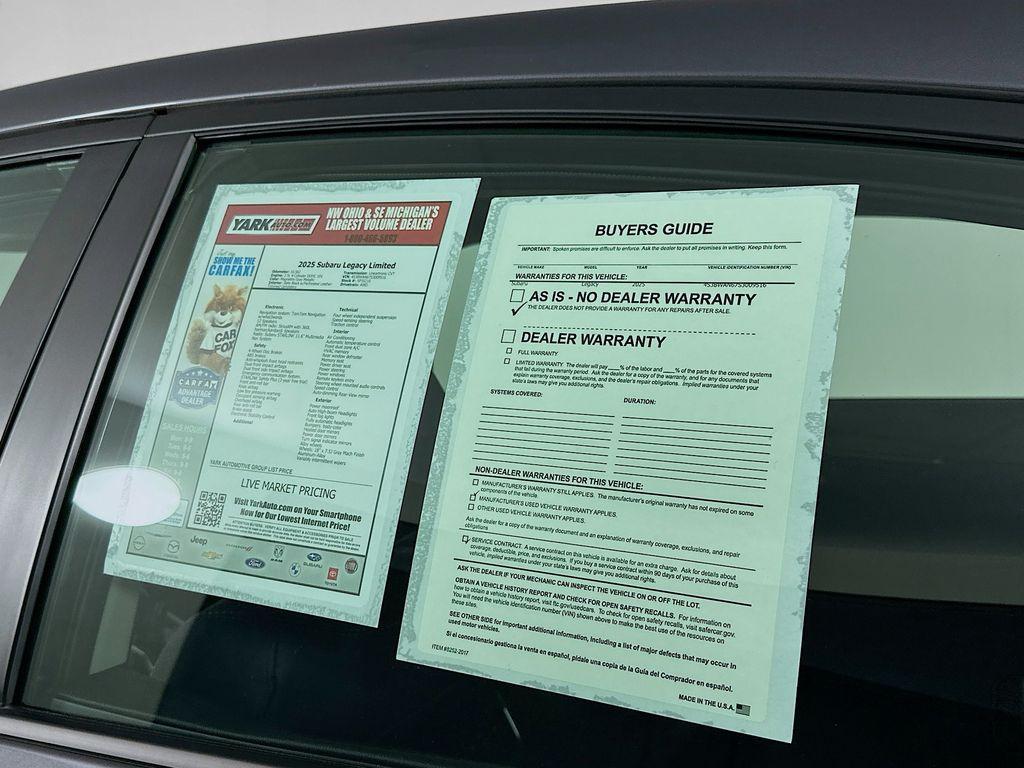 used 2025 Subaru Legacy car, priced at $28,250