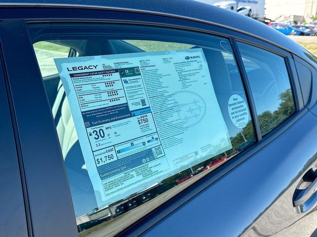 new 2025 Subaru Legacy car, priced at $30,109