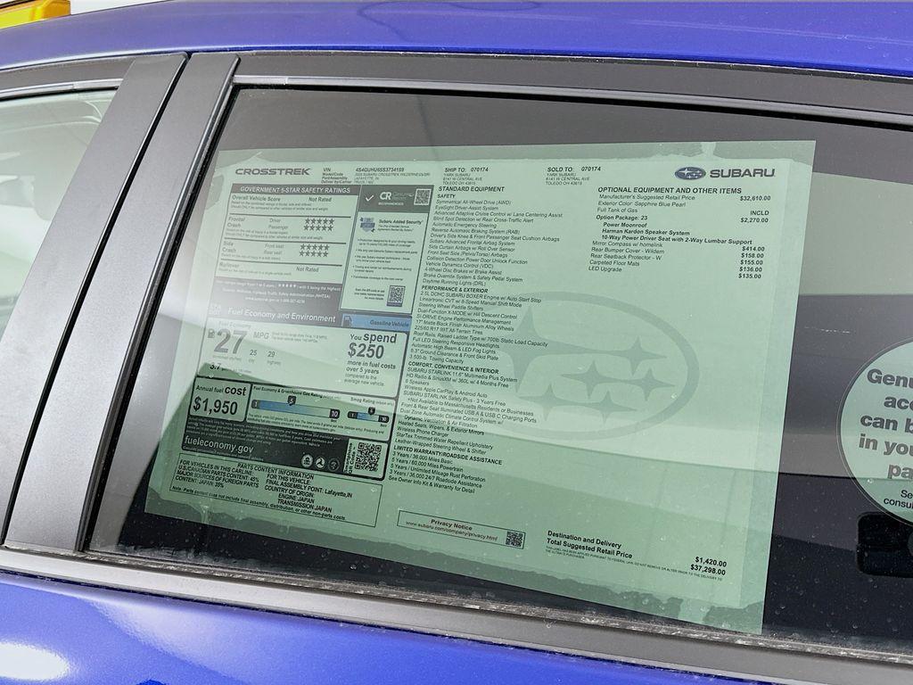 new 2025 Subaru Crosstrek car, priced at $36,798