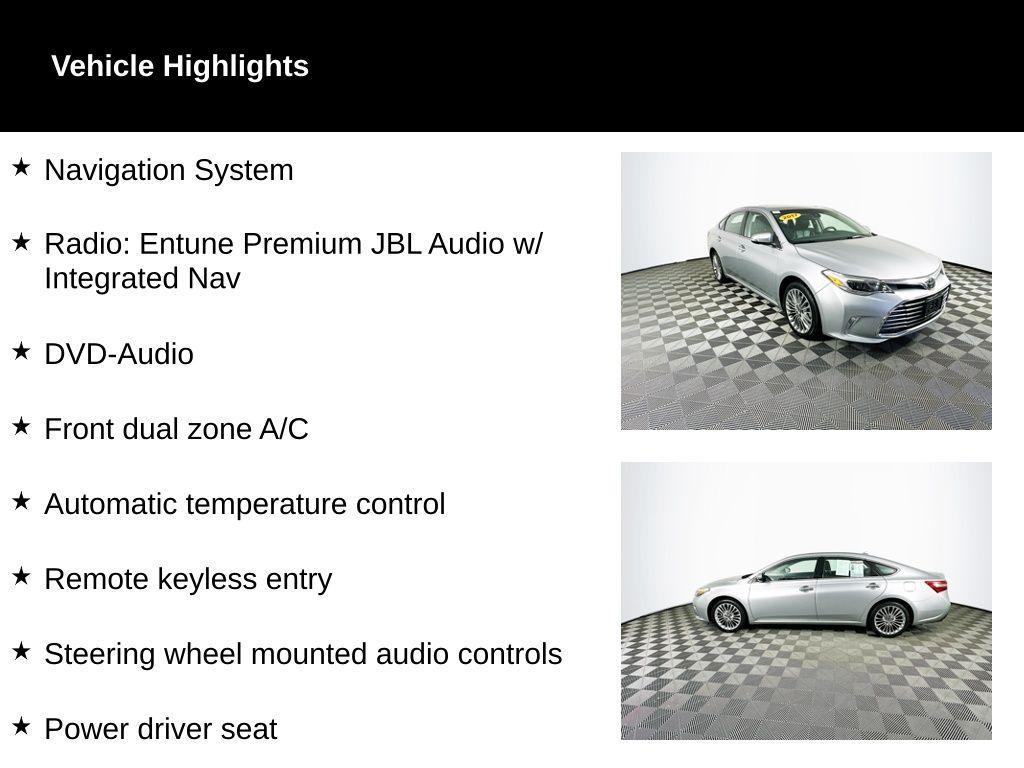 used 2017 Toyota Avalon car, priced at $17,990
