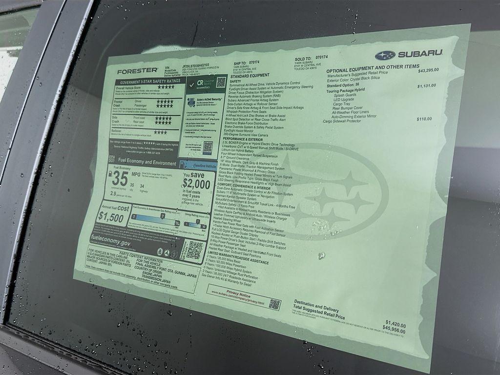 new 2025 Subaru Forester Hybrid car, priced at $42,716