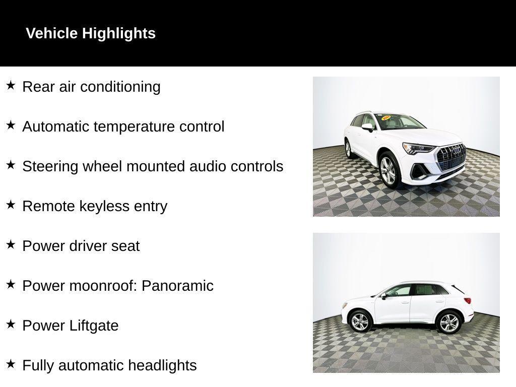 used 2022 Audi Q3 car, priced at $24,453