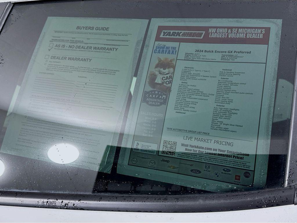 used 2024 Buick Encore GX car, priced at $19,977