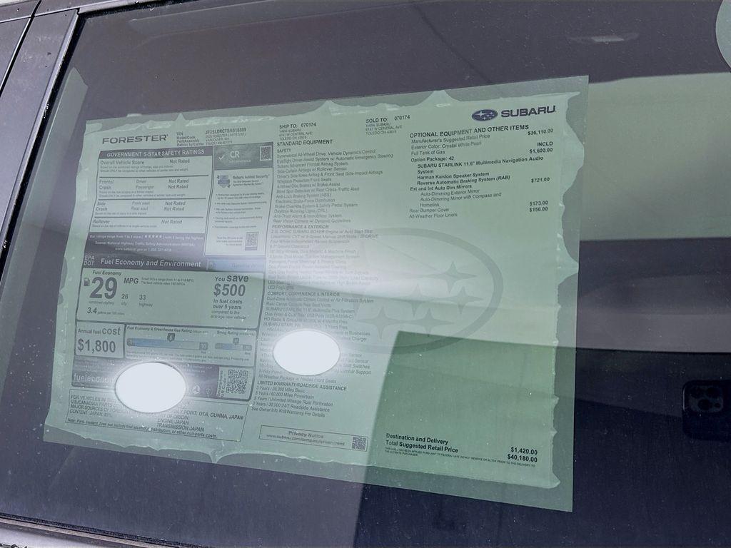 new 2025 Subaru Forester car, priced at $39,280