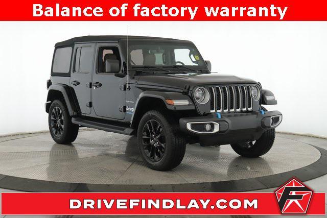 used 2022 Jeep Wrangler Unlimited 4xe car, priced at $29,999