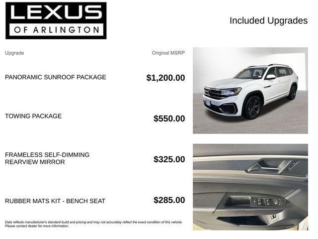 used 2021 Volkswagen Atlas car, priced at $22,495