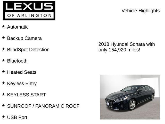 used 2018 Hyundai Sonata car, priced at $7,795