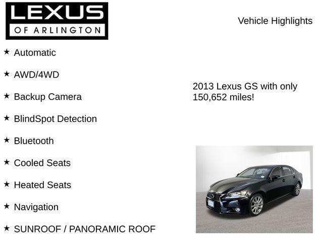 used 2013 Lexus GS 350 car, priced at $11,995