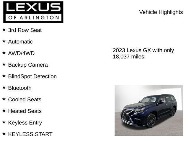 used 2023 Lexus GX 460 car, priced at $59,495
