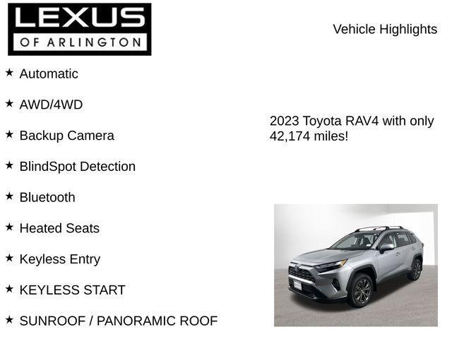 used 2023 Toyota RAV4 Hybrid car, priced at $32,895
