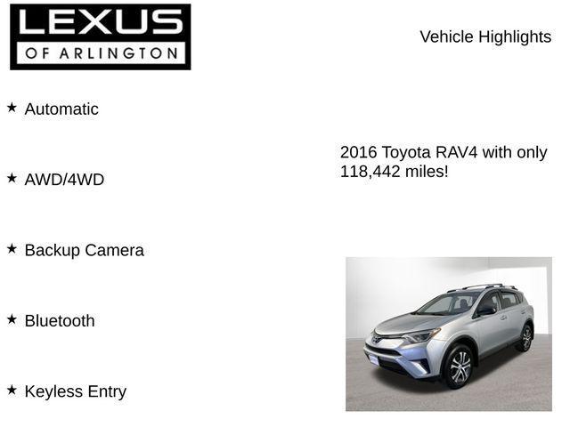 used 2016 Toyota RAV4 car, priced at $15,495