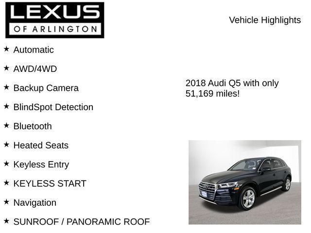 used 2018 Audi Q5 car, priced at $20,495
