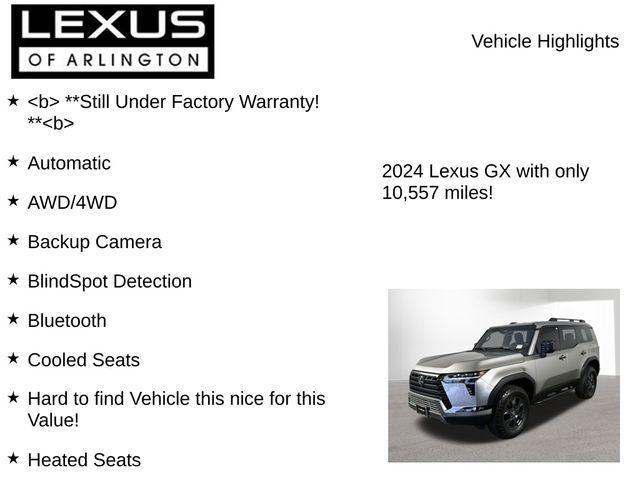 used 2024 Lexus GX 550 car, priced at $79,995