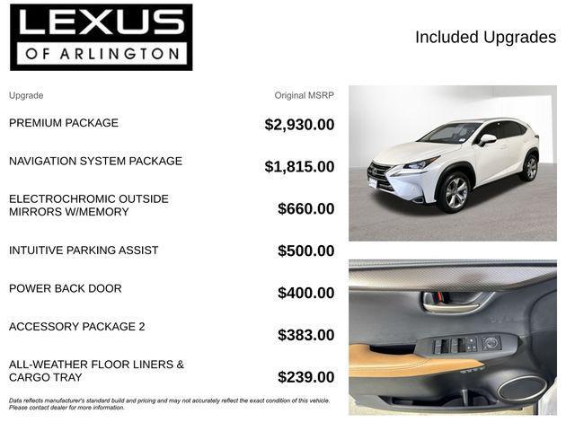 used 2017 Lexus NX 200t car, priced at $19,895