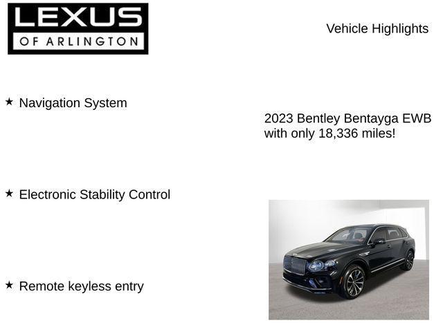 used 2023 Bentley Bentayga car, priced at $157,995