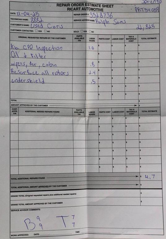 used 2024 Kia Sorento car, priced at $28,762