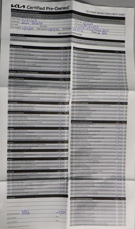 used 2024 Kia Sorento car, priced at $28,762