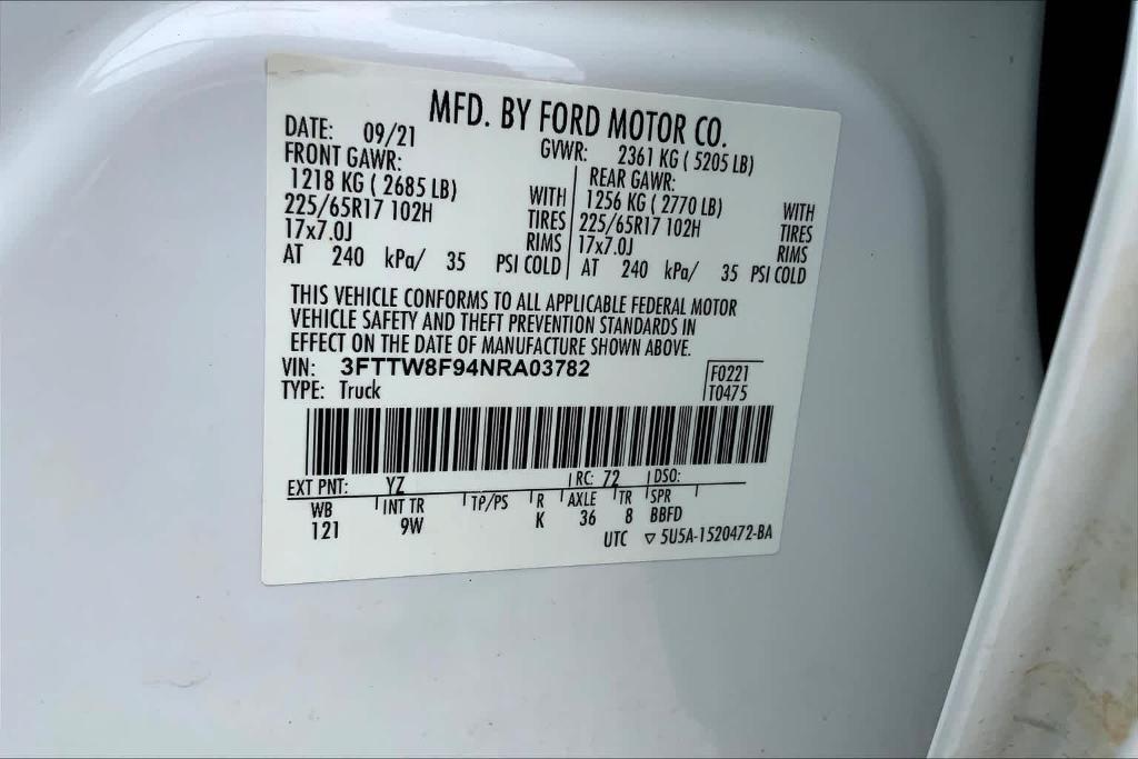 used 2022 Ford Maverick car, priced at $25,803