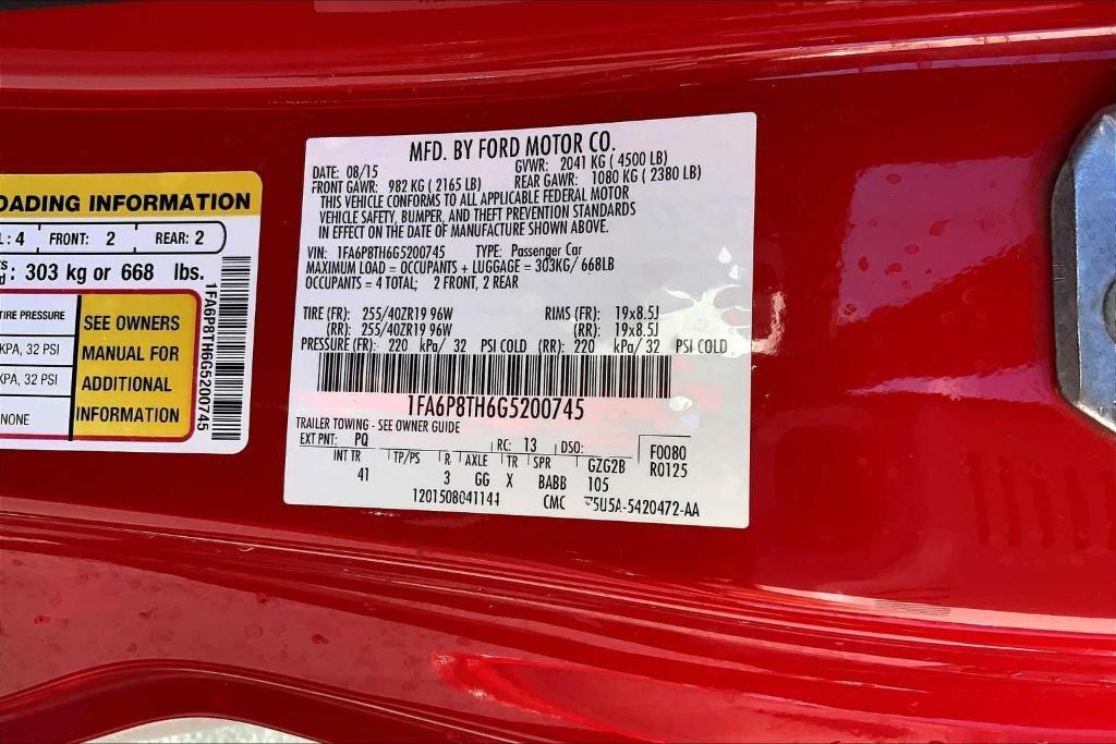 used 2016 Ford Mustang car, priced at $19,899