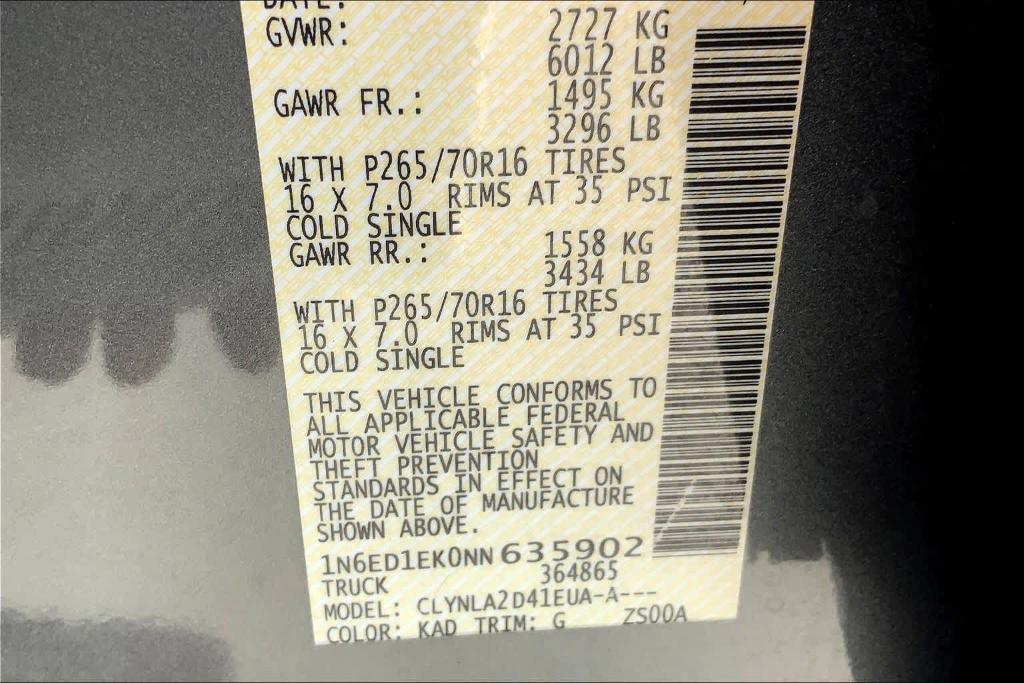 used 2022 Nissan Frontier car, priced at $36,441