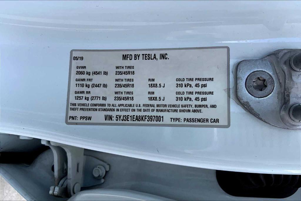 used 2019 Tesla Model 3 car, priced at $23,999
