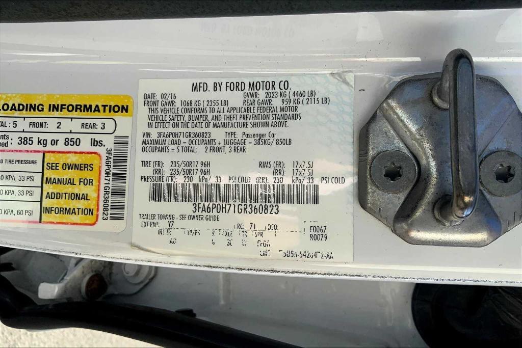 used 2016 Ford Fusion car, priced at $9,222
