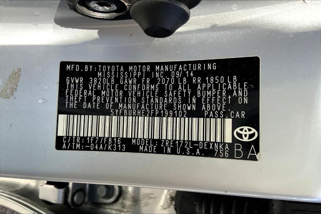 used 2015 Toyota Corolla car, priced at $13,154