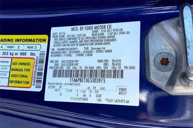 used 2016 Ford Mustang car, priced at $28,975